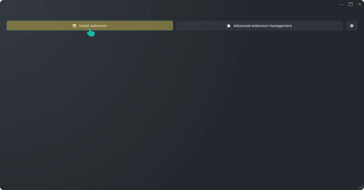 Step 10: Choose Install extension