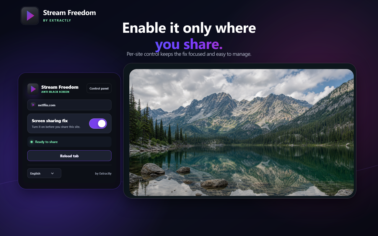 Enable the fix only where you share